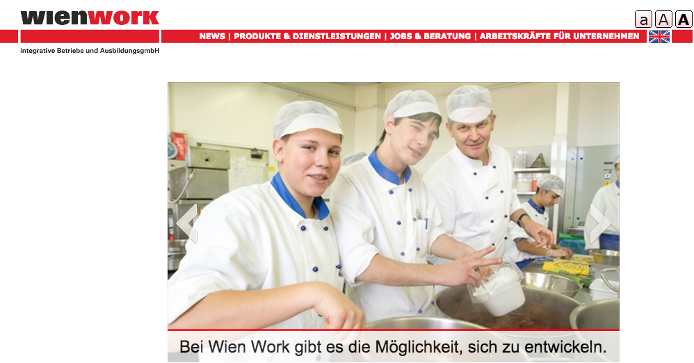Anrufbeantworter für die integrative und AusbildungsgmbH Wien Work