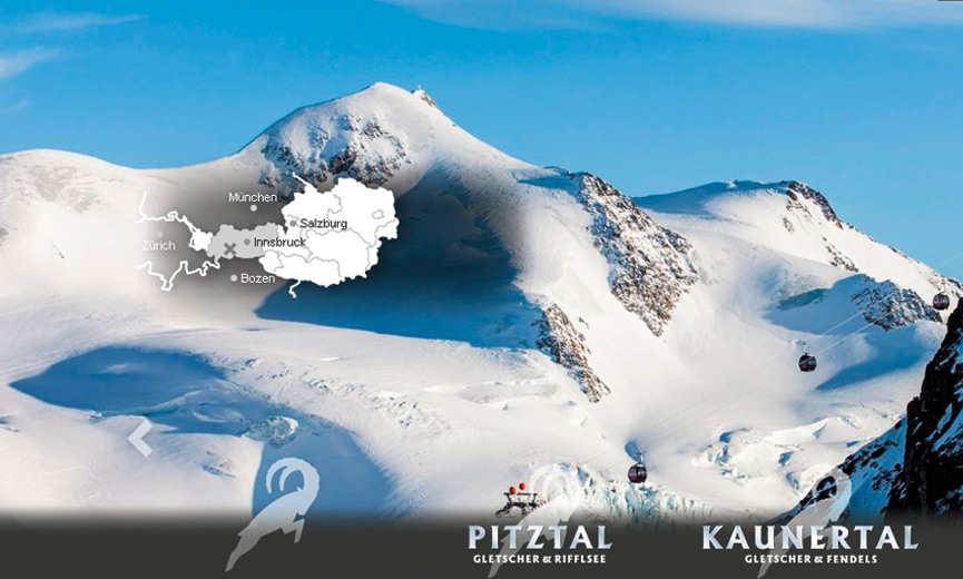 Telefonansagen für den Pitztaler und Kaunertaler Gletscher